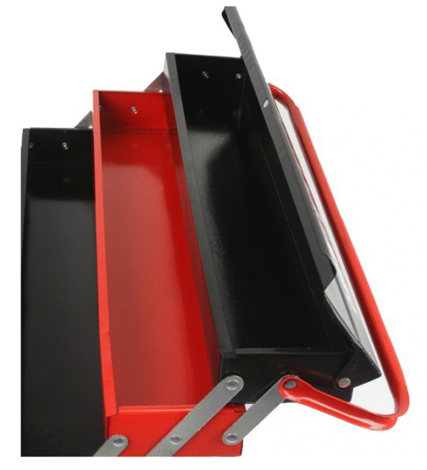 kufa3 Куфар за инструменти, метален, с 4 нива, тип акордеон, MAR-POL