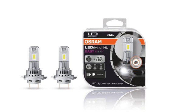 ld5 Комплект 2 броя LED крушки Osram Easy H7/H18 12V, 16W, 6500K, 1400lm