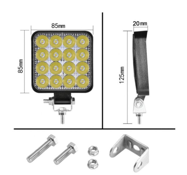 10 БР. ДИОДЕН ХАЛОГЕН 16 ДИОДА 48W