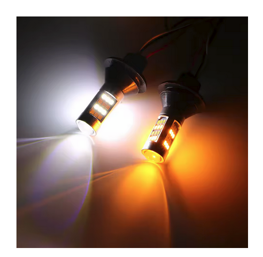 LED крушки за дневни светлини + мигач T20