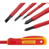 Комплект изолирани електричарски отвертки 5 части ROCKFORCE VDE