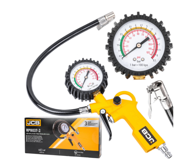 Пистолет с манометър за помпане на гуми JCB , RP8037-2