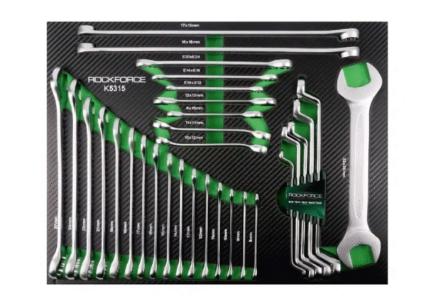 Количка шкаф с инструменти с 7 чекмеджета 5 пълни 274 части - ROCKFORCE