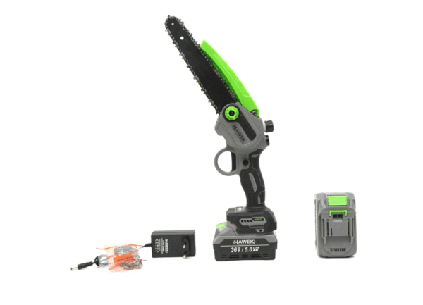 Резачка акумулаторна 20см с омасляване на веригата , 36v , с 2 вериги HAWEK , HW-3003