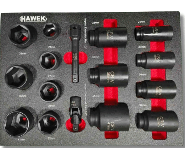 sh12 Професионален шкаф с инструменти HAWEK с 12 чекмеджета