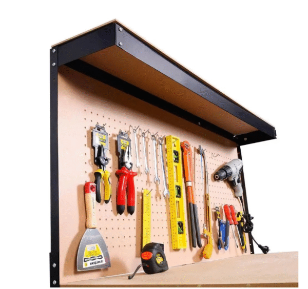 РАБОТНА МАСА С ЧЕКМЕДЖЕ И СТЕНА ЗА ИНСТРУМЕНТИ HAWEK-1068