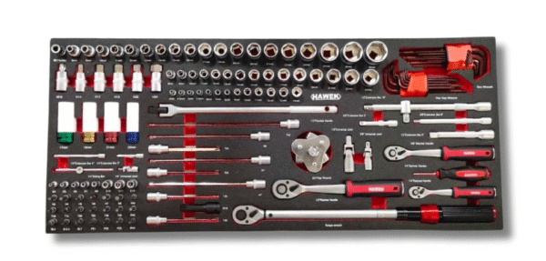 sh3 Професионален шкаф с инструменти HAWEK с 12 чекмеджета