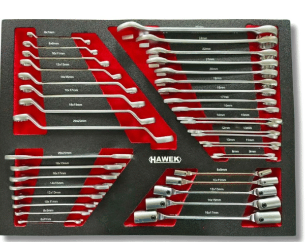 sh4 Професионален шкаф с инструменти HAWEK с 12 чекмеджета