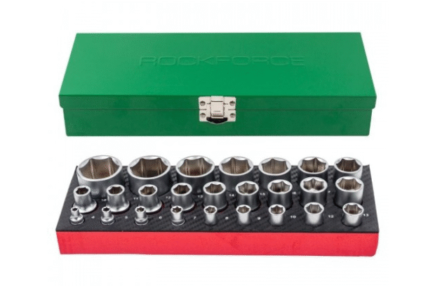 Комплект вложки 25 части 1/4"&1/2" (4-32mm) ROCKFORCE