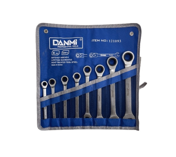 z` Звездогаечни тресчотни ключове 8-19мм Danmi - 8 Части