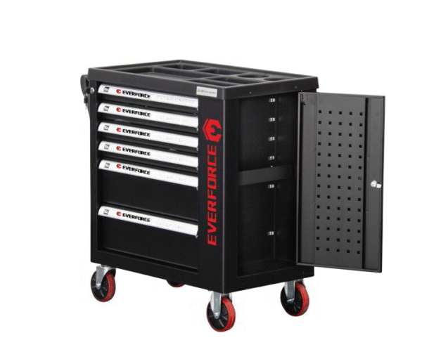 Шкаф количка с инструменти 6 чекчеджета – 4 пълни EverForce
