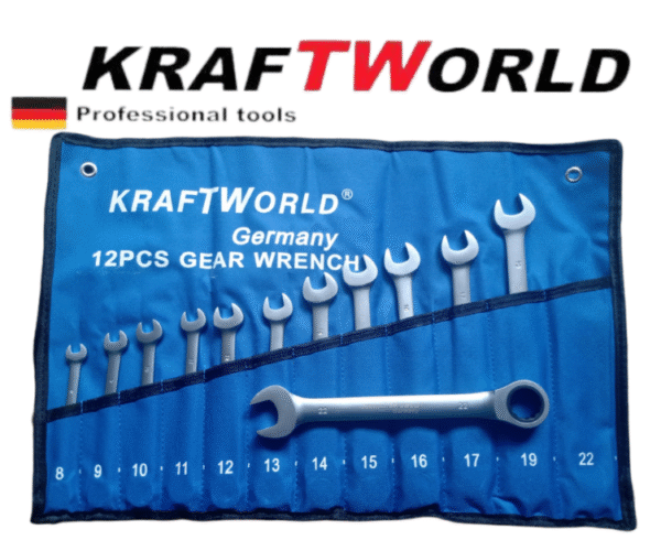 Звездогаечни тресчотни ключове 8-22мм KraftWorld