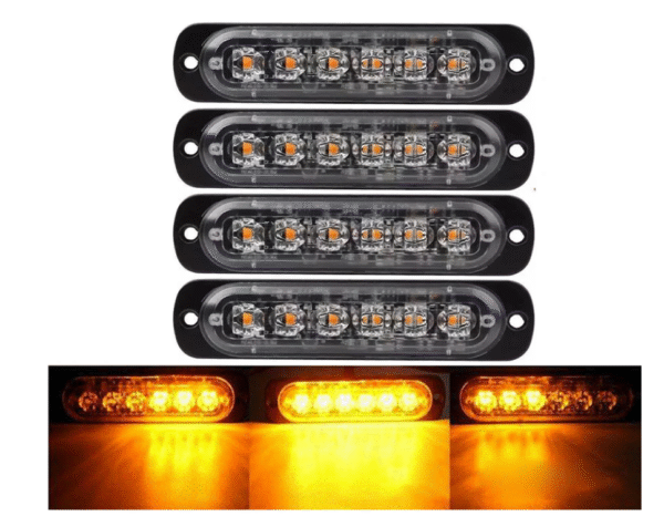 av3 4 бр. блиц аварийна светлина с 6 диода