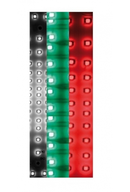 Диоден светещ кръст бяло-зелено-червено BG флаг - T671