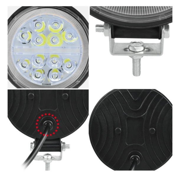 Халоген диоден с бяла и жълта светлина LED 57W - T72