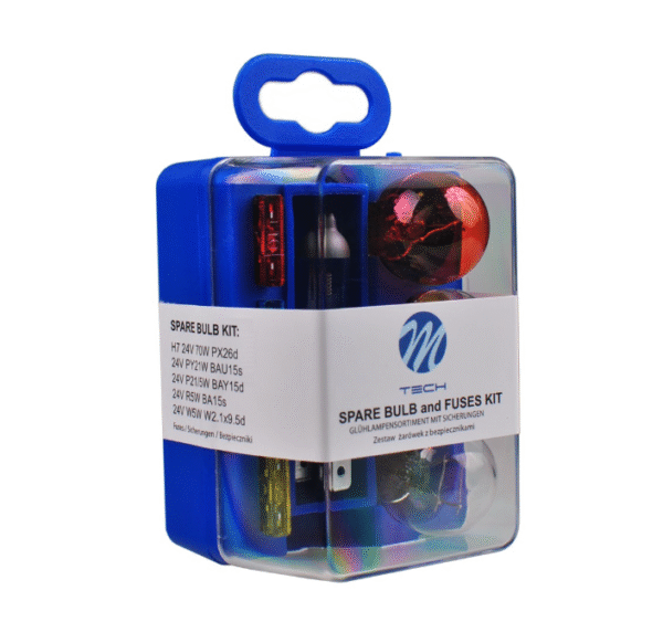 Сервизен комплект за резервни крушки с предпазители - H7 24V