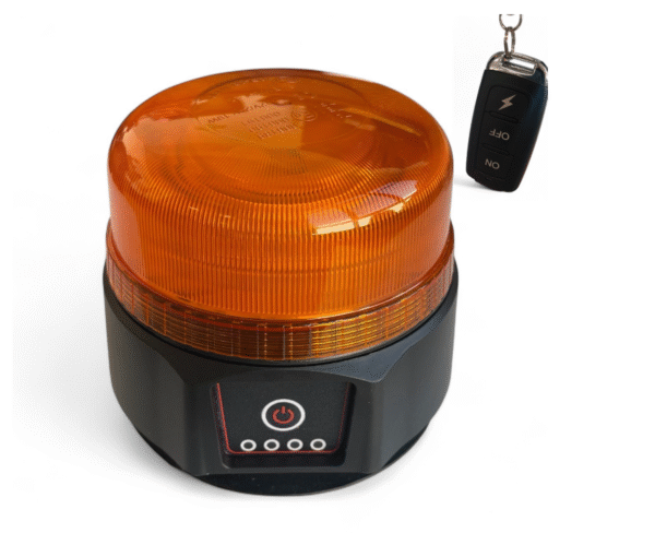 lbk Мощен авариен буркан - акумулаторен с дистанционно и USB зареждане и мощен магнит