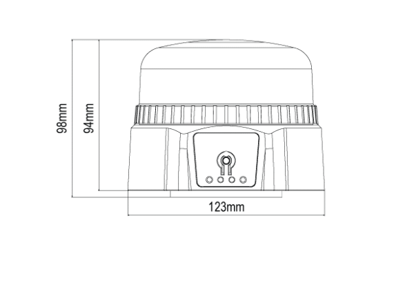 lbk5 Мощен авариен буркан - акумулаторен с дистанционно и USB зареждане и мощен магнит