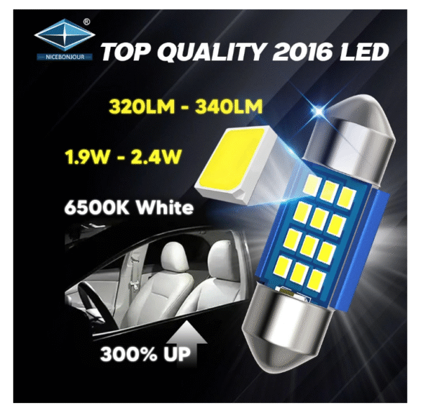 LED Крушки за плафон 41мм 12/24V G-TECH - T272