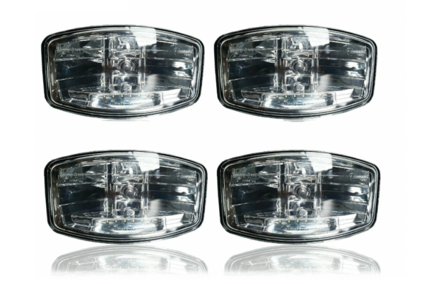 4 бр. Лед Led Правоъгълен Халоген за Тир, Камион/ 710621