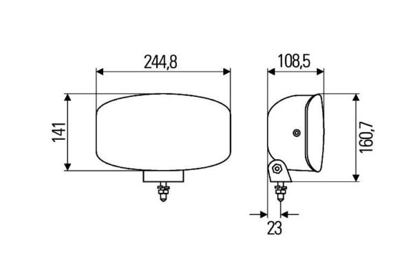 4 бр. Лед Led Правоъгълен Халоген за Тир, Камион/ 710621