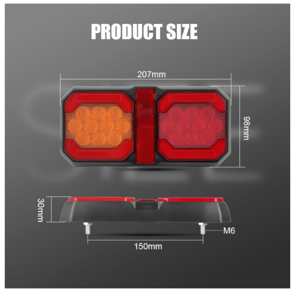 LED Диодни стопове с 4 светлини 12/24V - T681