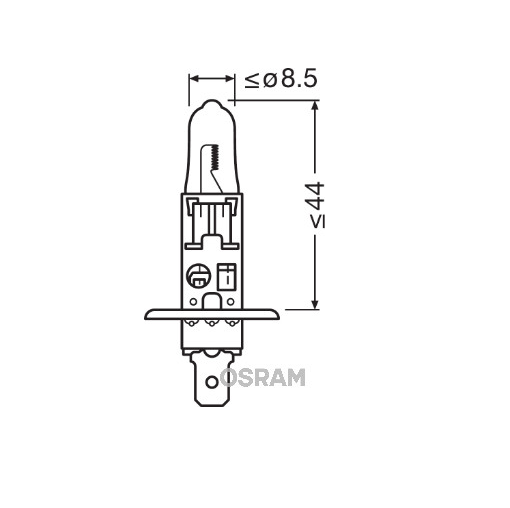 ok2 Osram халогенни крушки Osram H1 Night Breaker Laser +150% 12V, 55W, P14.5s, 1550lm