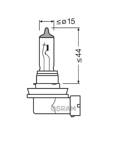 ol1 Osram халогенни крушки H11 Night Breaker Laser +150% 12V, 55W, PGJ19-2, 1350lm