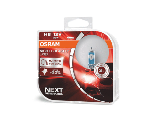 Osram халогенни крушки H8 Night Breaker Laser +150% 12V, 35W, PGJ19-1, 800lm