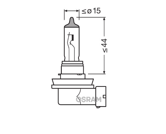 os12 Osram халогенни крушки H11 Night Breaker Silver 12V, 60/55W, PGJ19-2, 1350lm