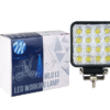 v LED Халоген M-tech Work Light тип кубче с 16 диода 10-30V, 48W, 6000K, 3600lm, 128x110x58mm