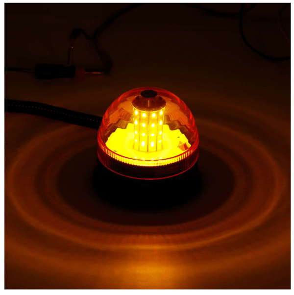 LED ЛЕД Аварийна/сигнална лампа Маяк буркан 12 / 24V - 60 Диода