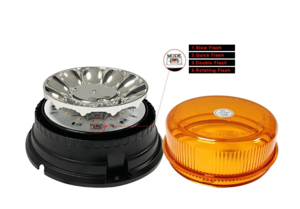 Аварийна лампа с магнит за автомобили Камиони Трактор 12 / 24V - ECE R65 R10 E9