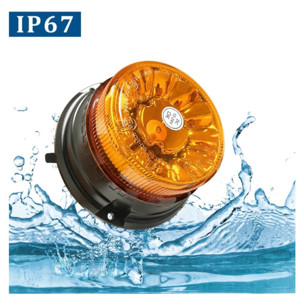 Аварийна лампа с магнит за автомобили Камиони Трактор 12 / 24V - ECE R65 R10 E9