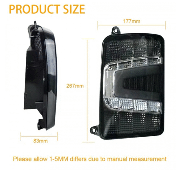 2 БРОЯ LED Диодни Опушени Тунинг Стопове за Lada Niva Задни Светлини