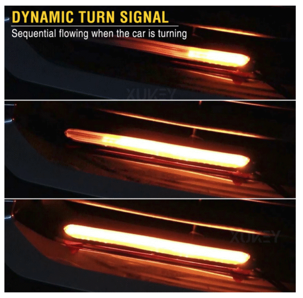 Дневни Светлини 15см с БЯГАЩ Мигач - DRL