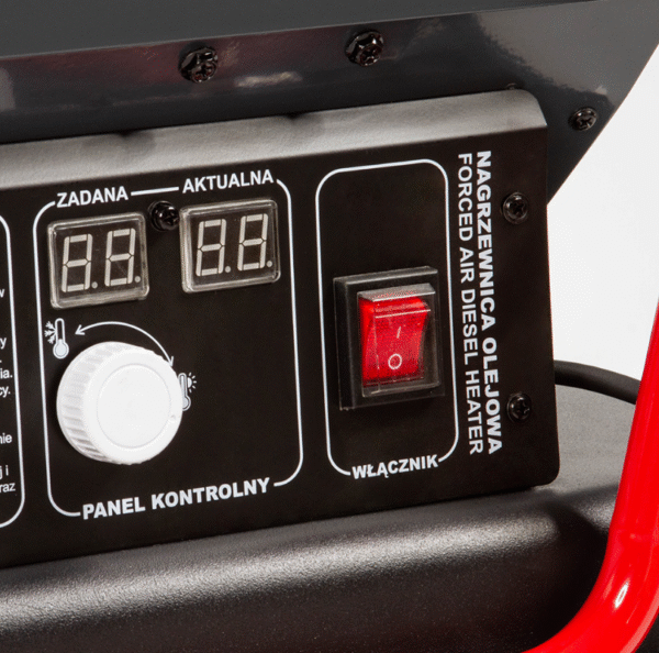 ДИЗЕЛОВ КАЛОРИФЕР HAWEK , 40 KW, 720 М³/ЧАС, 19 ЛИТРА, LCD ДИСПЛЕЙ, ТЕРМОСТАТ И РЕГУЛАТОР