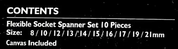 к(4 Комплект глухи звездогаечни ключове JCB – 10ч , 8-21мм , 5010R