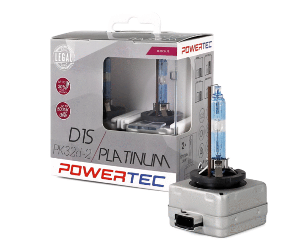 кх Комплект Xenon крушки M-Tech ,Powertec Platinum ,+130%, D1S ,DUO 1кт.