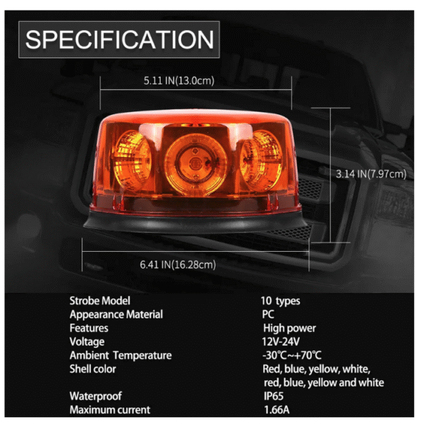 LED авариен буркан / аварийна лампа 10-30V - T400