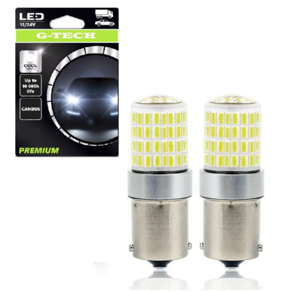 LED крушка бяла BA15s G-Tech 12/24V - T465