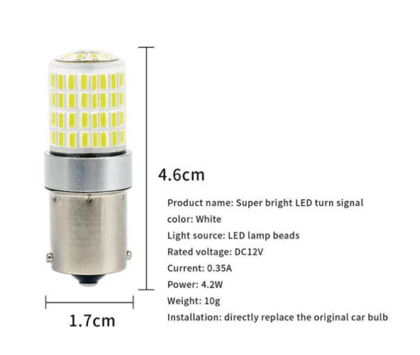 LED крушка бяла BA15s G-Tech 12/24V - T465