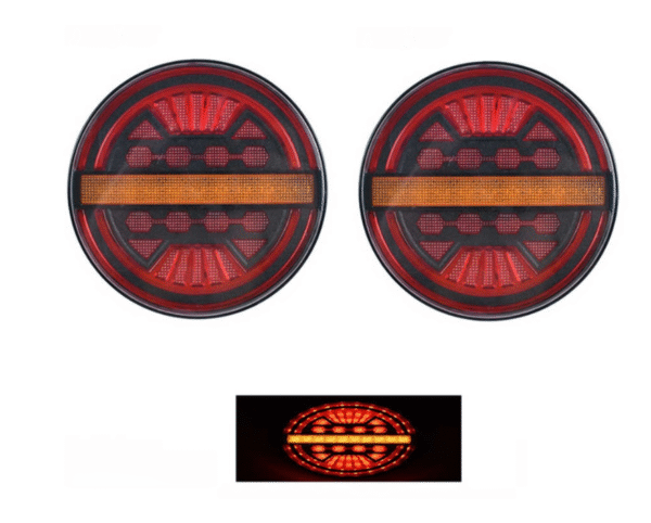 Стоп диоден ЛЕД неонова светлина с динамичен мигач 4 светлини 12/24V - T552