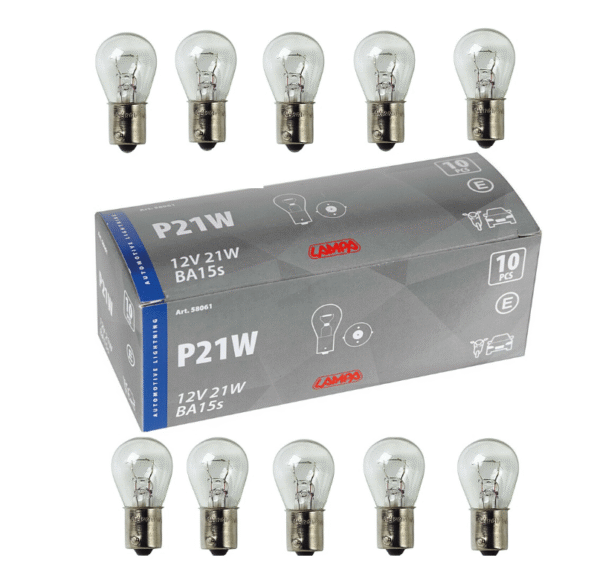 Крушки P21W, 12V, BA15s - 10бр