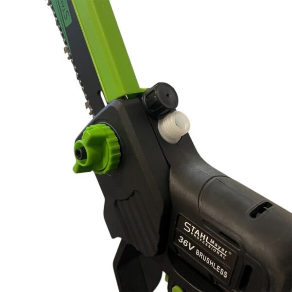 ст(11 АКУМУЛАТОРНА РЕЗАЧКА STAHLMAYER 36V 10AH С ДИСПЛЕЙ , ДВЕ БАТЕРИИ И 2 ВЕРИГИ – 30СМ ШИНА