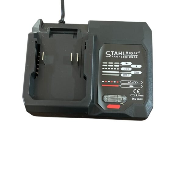 ст(14 АКУМУЛАТОРНА РЕЗАЧКА STAHLMAYER 36V 10AH С ДИСПЛЕЙ , ДВЕ БАТЕРИИ И 2 ВЕРИГИ – 30СМ ШИНА