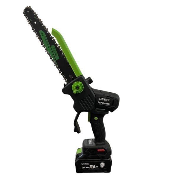 ст(9 АКУМУЛАТОРНА РЕЗАЧКА STAHLMAYER 36V 10AH С ДИСПЛЕЙ , ДВЕ БАТЕРИИ И 2 ВЕРИГИ – 30СМ ШИНА