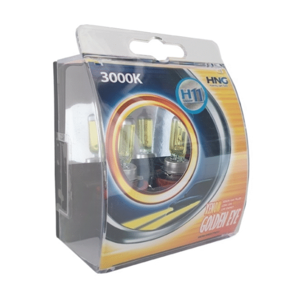 Халогенни крушки HNG H11 55W тип ''Golden eye'' жълти 2бр/к-т