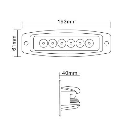 LED Халоген за вграждане 18W