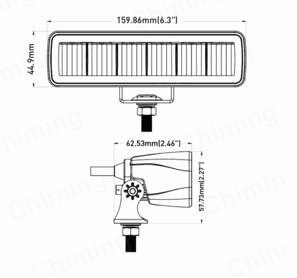 LED Халоген / Работна лампа с рефлектор 12-24V 6.3” - T239